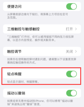 桥西苹果授权维修站分享iPhone轻点无法唤醒怎么办 