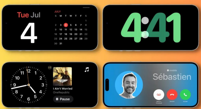 桥西苹果手机维修分享iOS17横屏充电待机显示有什么好处 