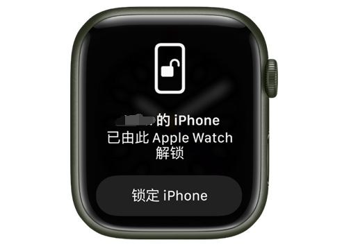 桥西苹果手机维修分享用 AppleWatch 解锁配备面容 ID 的 iPhone方法 