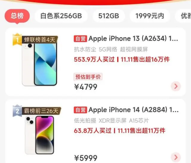 桥西苹果14维修分享iPhone14配置不如同价位的安卓还能大卖 
