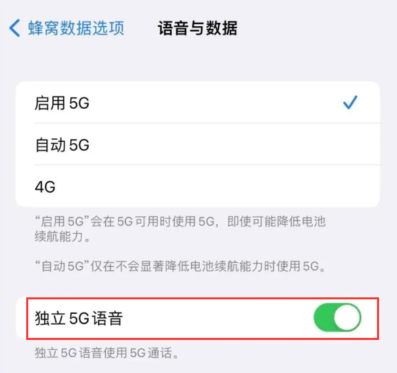 桥西苹果14维修分享iPhone 14 Pro如何开启VoNR 